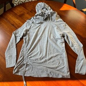 Coolibar Women's Hoodie Ruched Tunic Top UPF 50+ - Large